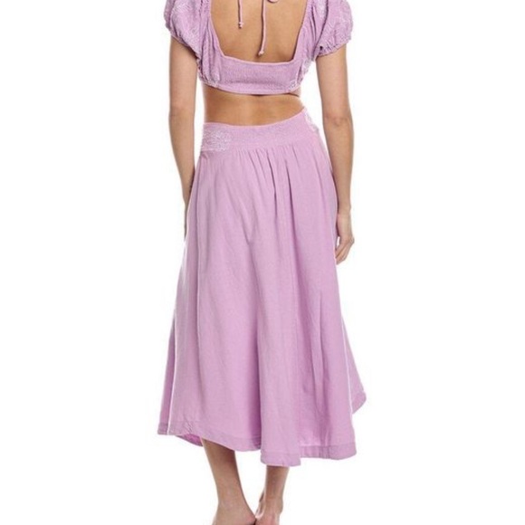 NWOT. Free People Lotus Midi Skirt. - Picture 4 of 16